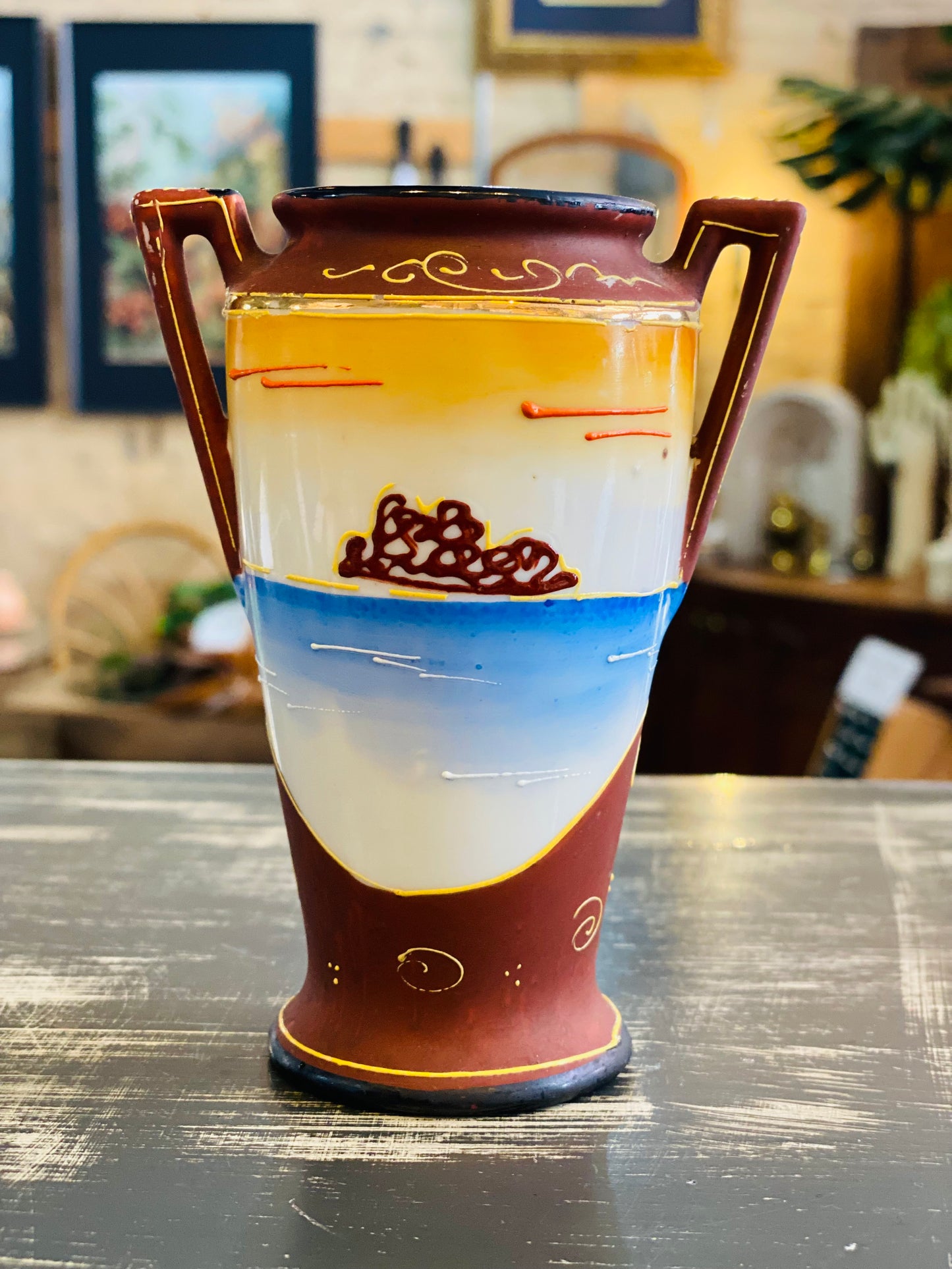 Vintage Geisha Vase