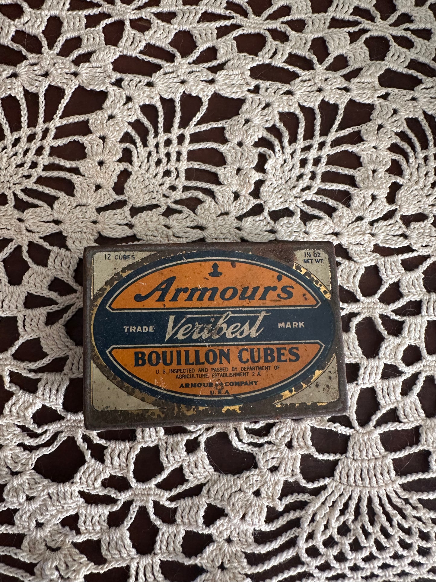 Armour’s bouillon cubes tin