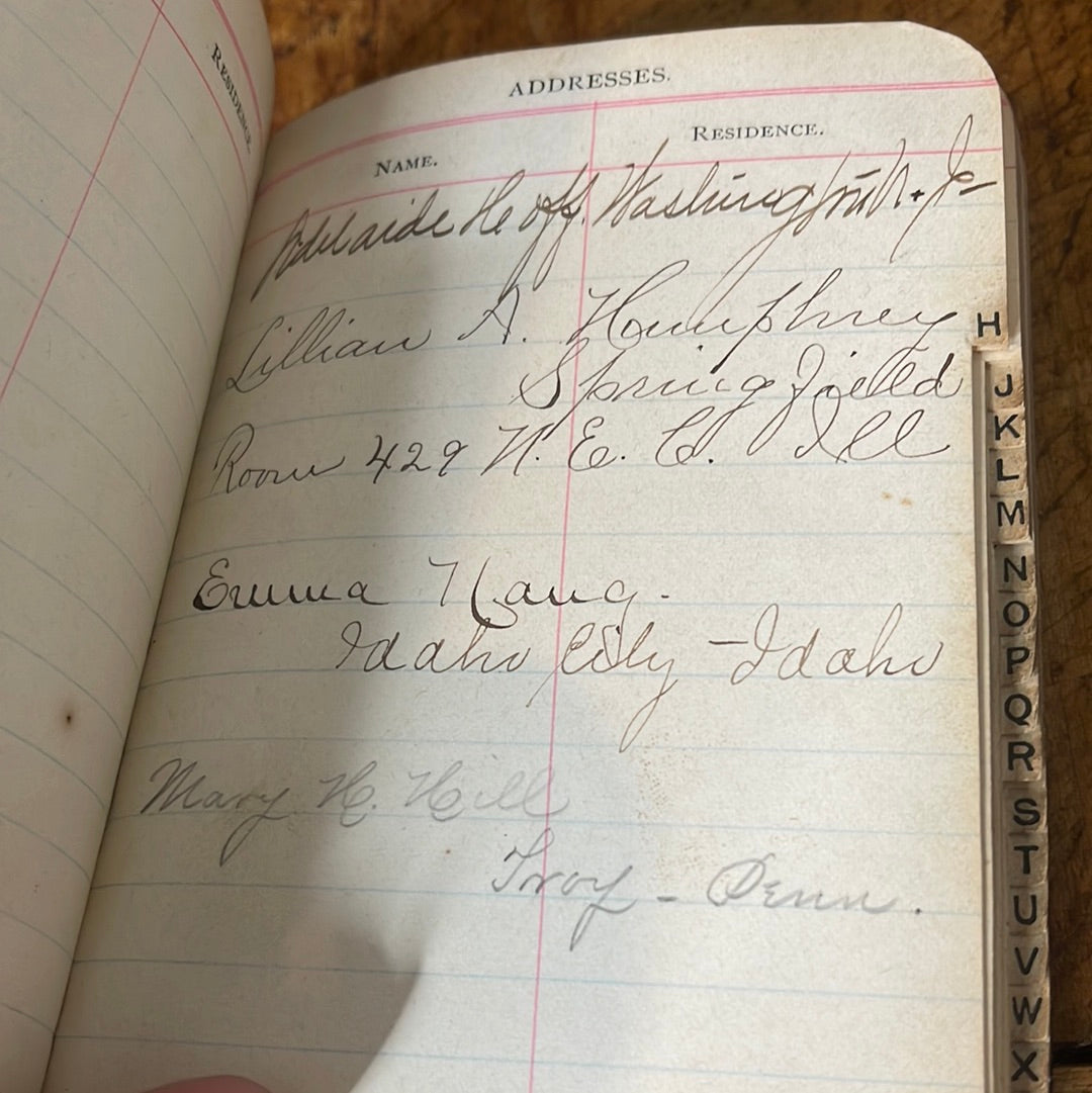 Antique address book