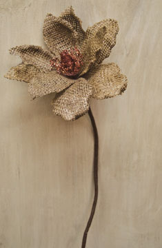 Burlap Magnolia - Natural