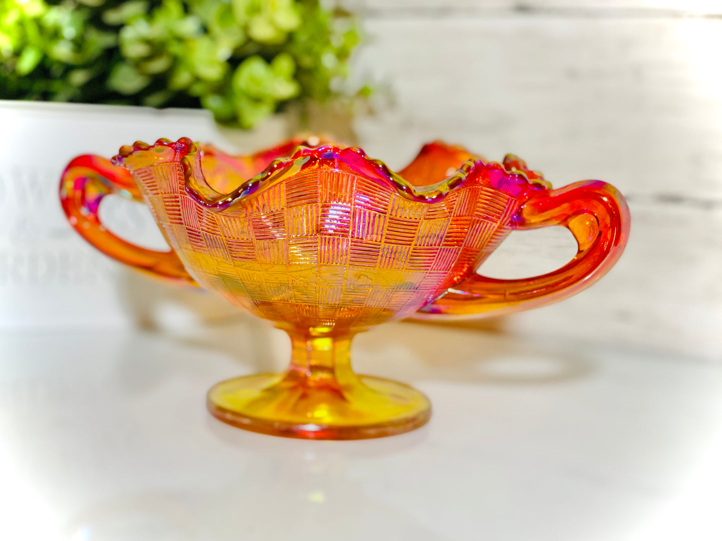 Fenton Marigold Bonbon Dish