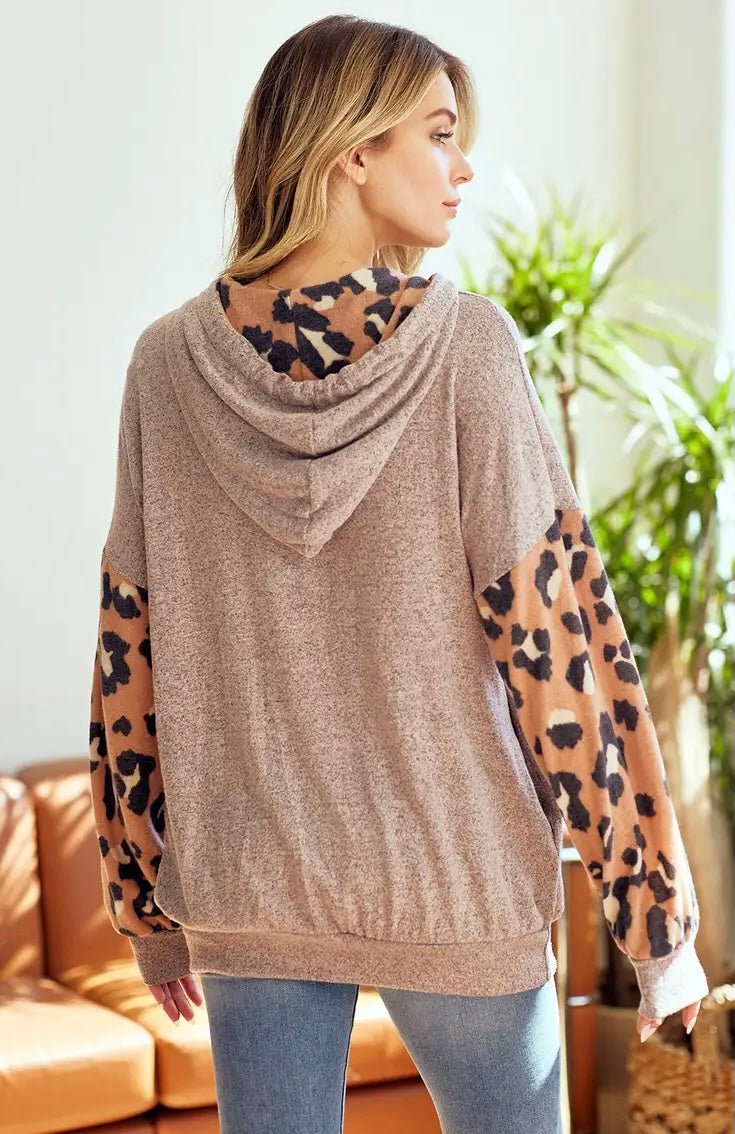 Animal Print Hoodie