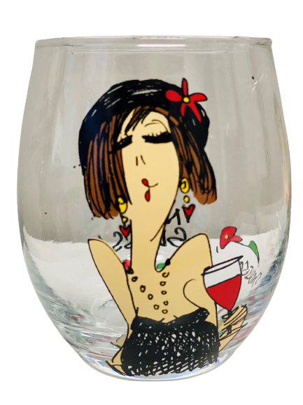Tumbleweed Pottery Stemless Wine Glass