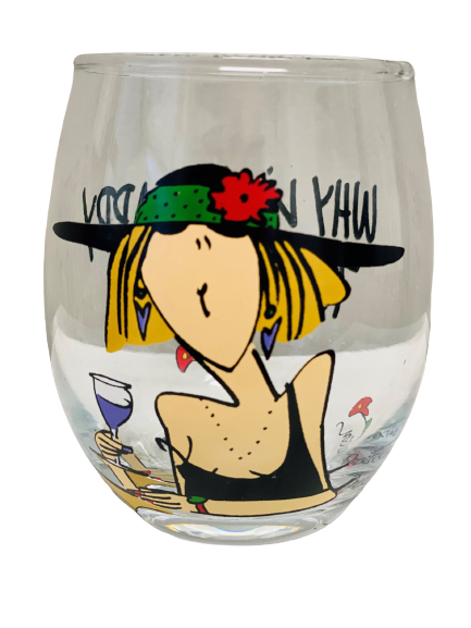 Tumbleweed Pottery Stemless Wine Glass