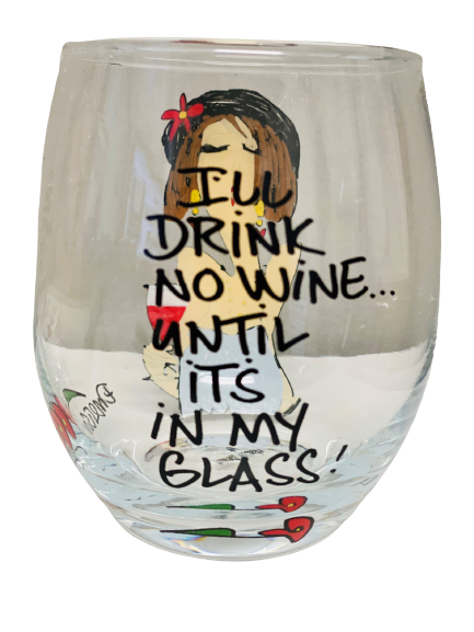 Tumbleweed Pottery Stemless Wine Glass