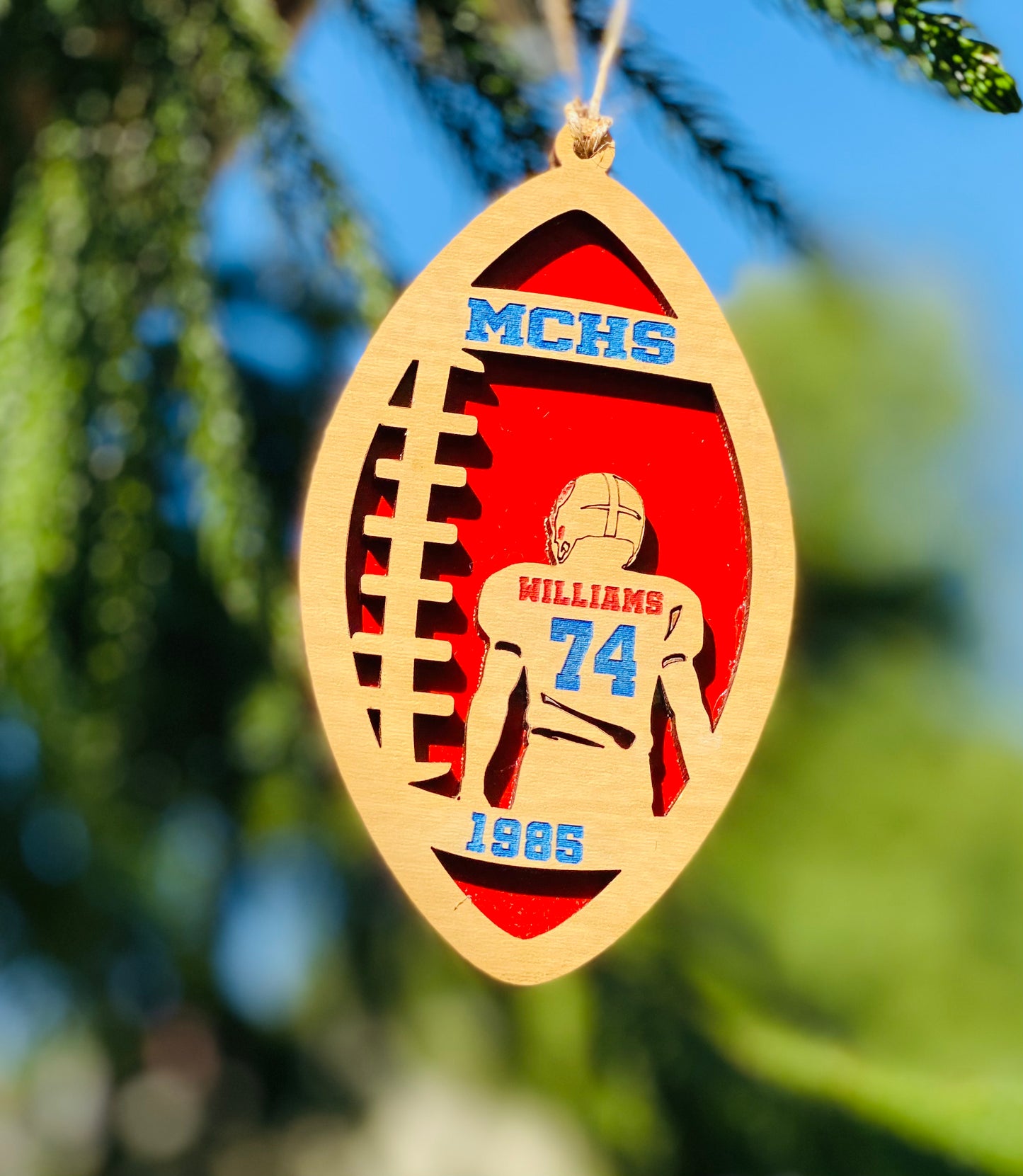 Personalized Football Ornament
