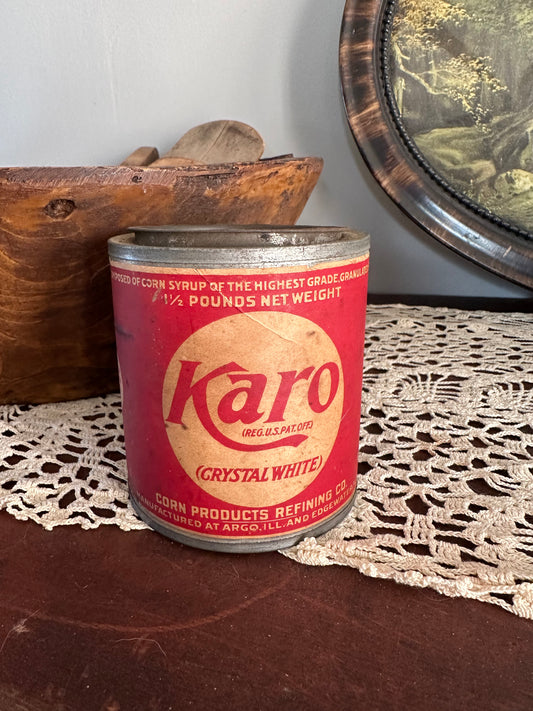 Vintage Karo syrup tin