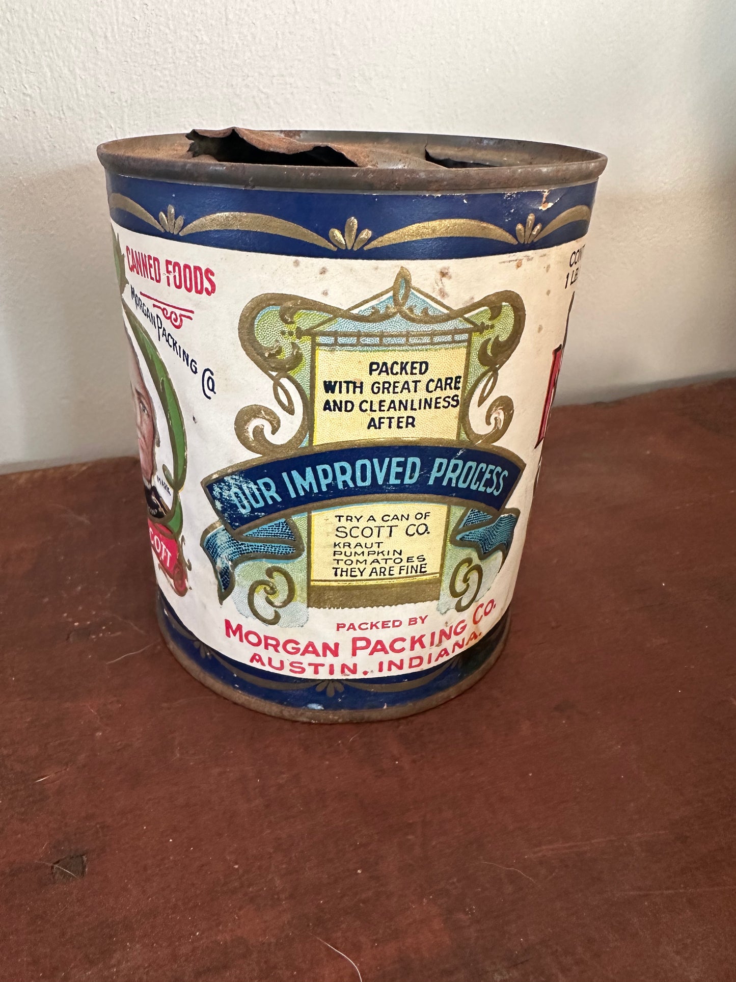 Scott Co Hominy Tin