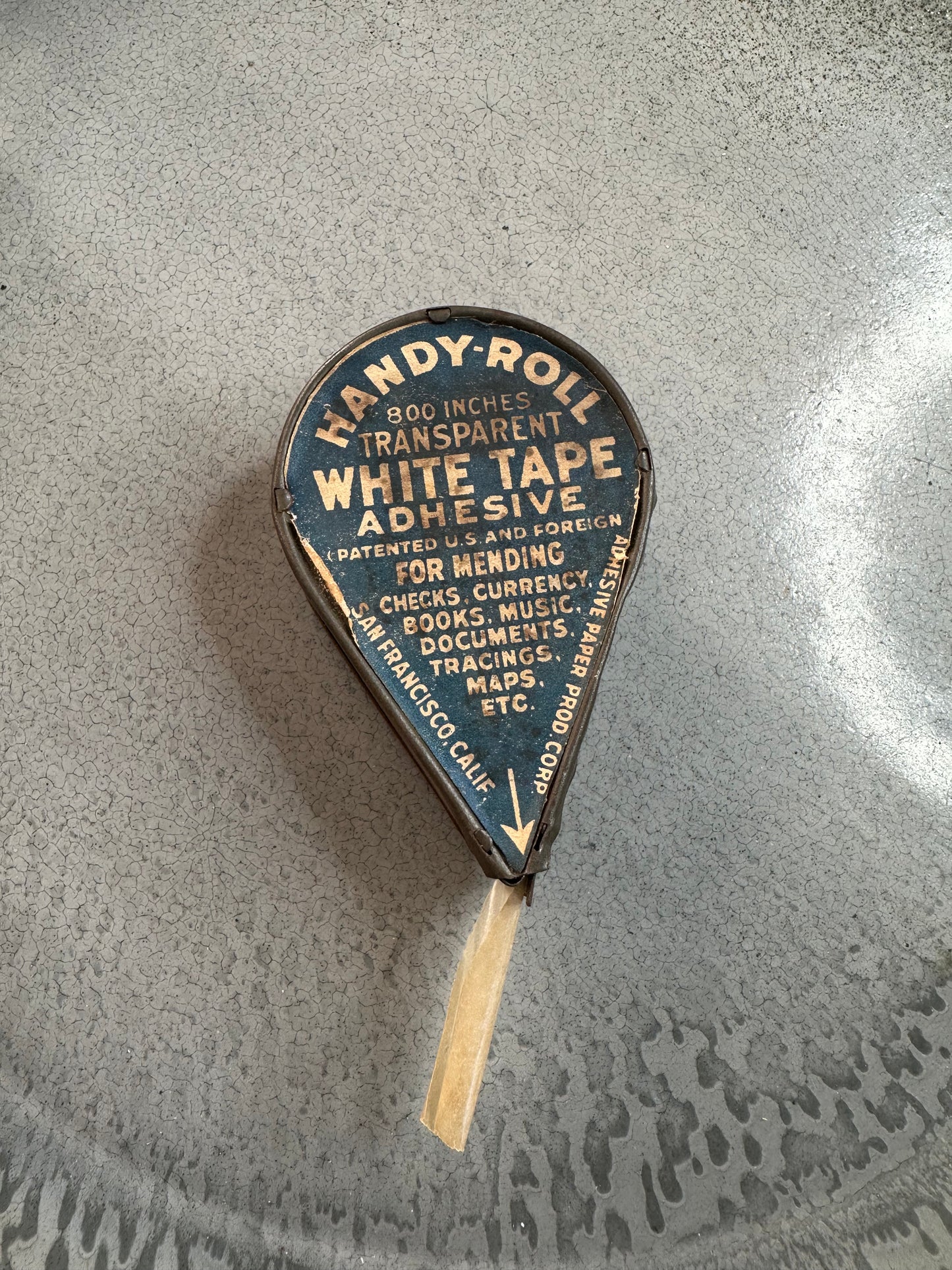 Vintage handy roll white tape