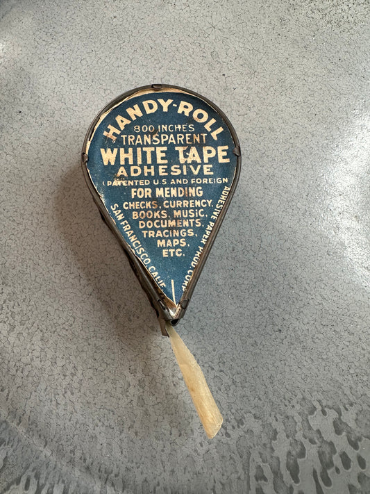 Vintage handy roll white tape