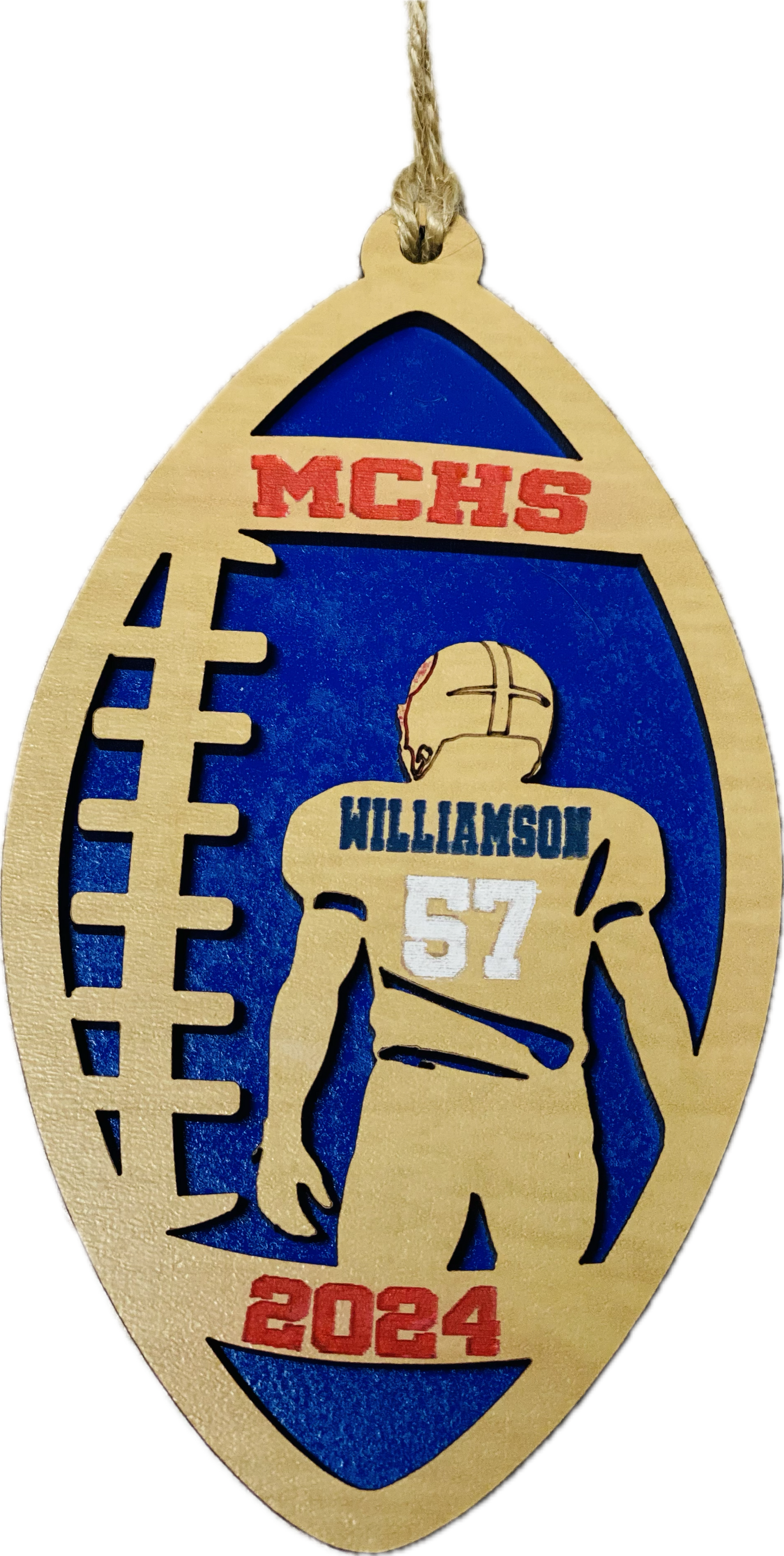 Personalized Football Ornament