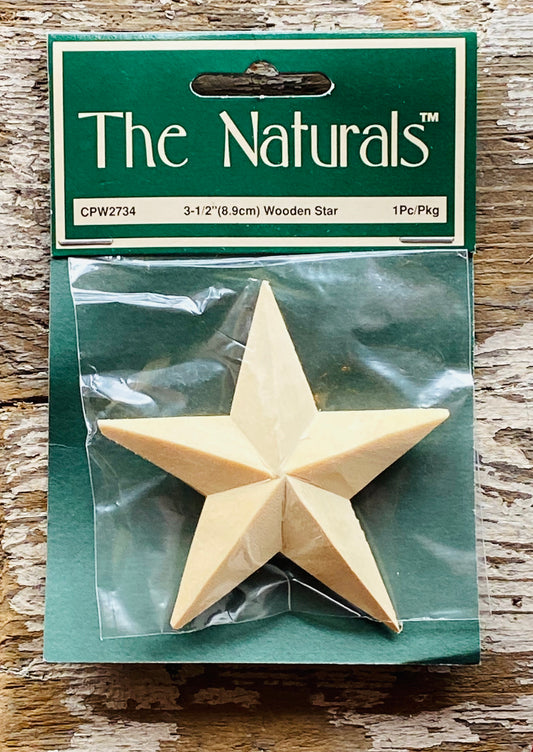 3.5" Wooden Star