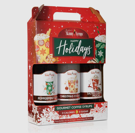 Happy Holidays Syrup Trio Set - Sugar Free Gift Set