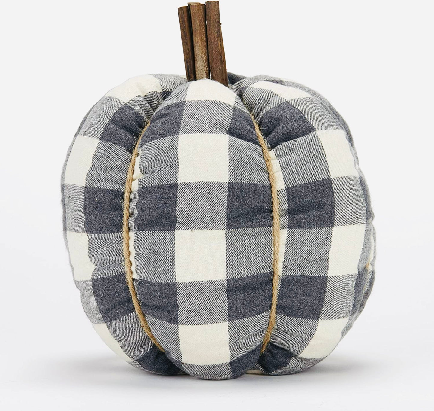 Fabric plaid fall pumpkin gray