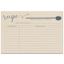 From the Kitchen Recipe Cards