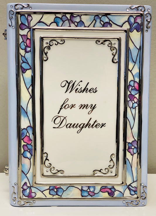 Ardleigh Elliott "Wishes for my Daughter" Heirloom Porcelain Musical Book