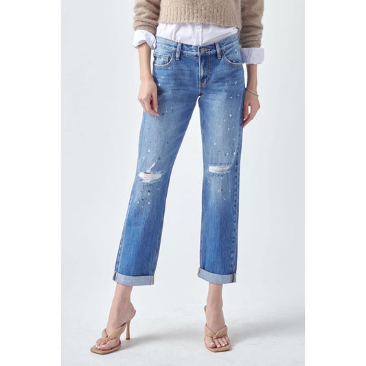 Kancan Midrise Boyfriend Capri