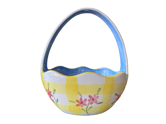 Bella Casa Ceramic Easter Basket