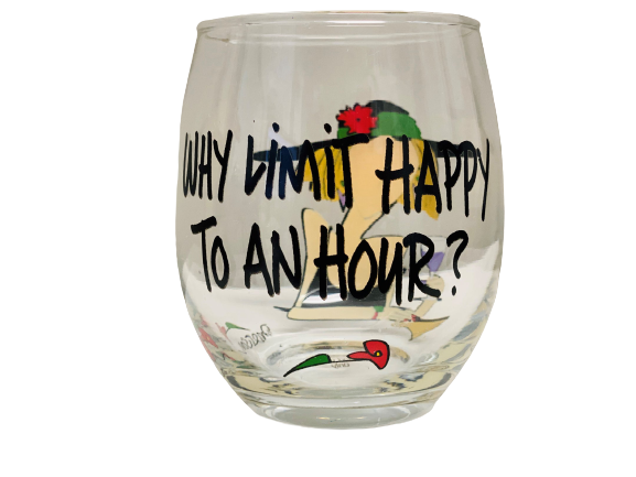 Tumbleweed Pottery Stemless Wine Glass