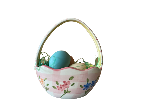 Bella Casa Ceramic Easter Basket