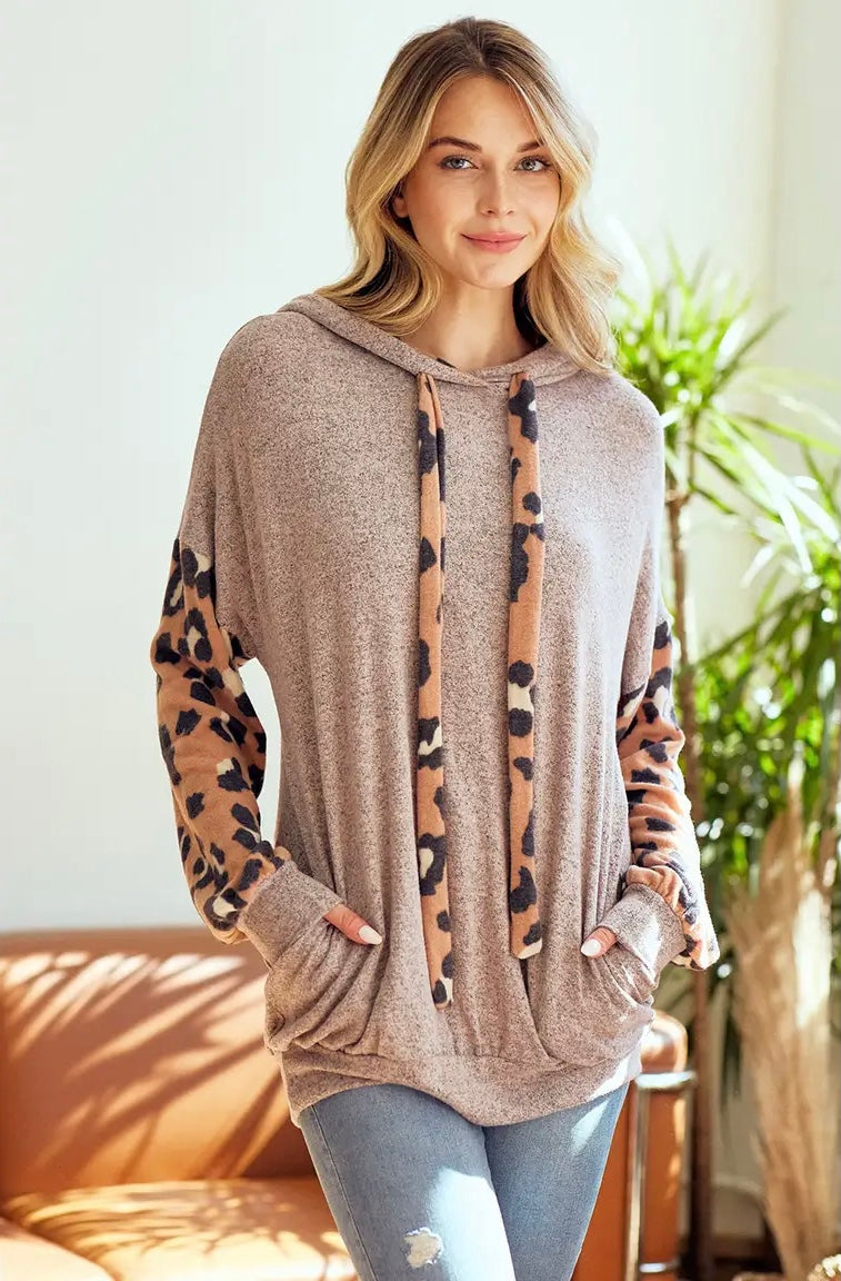 Animal Print Hoodie